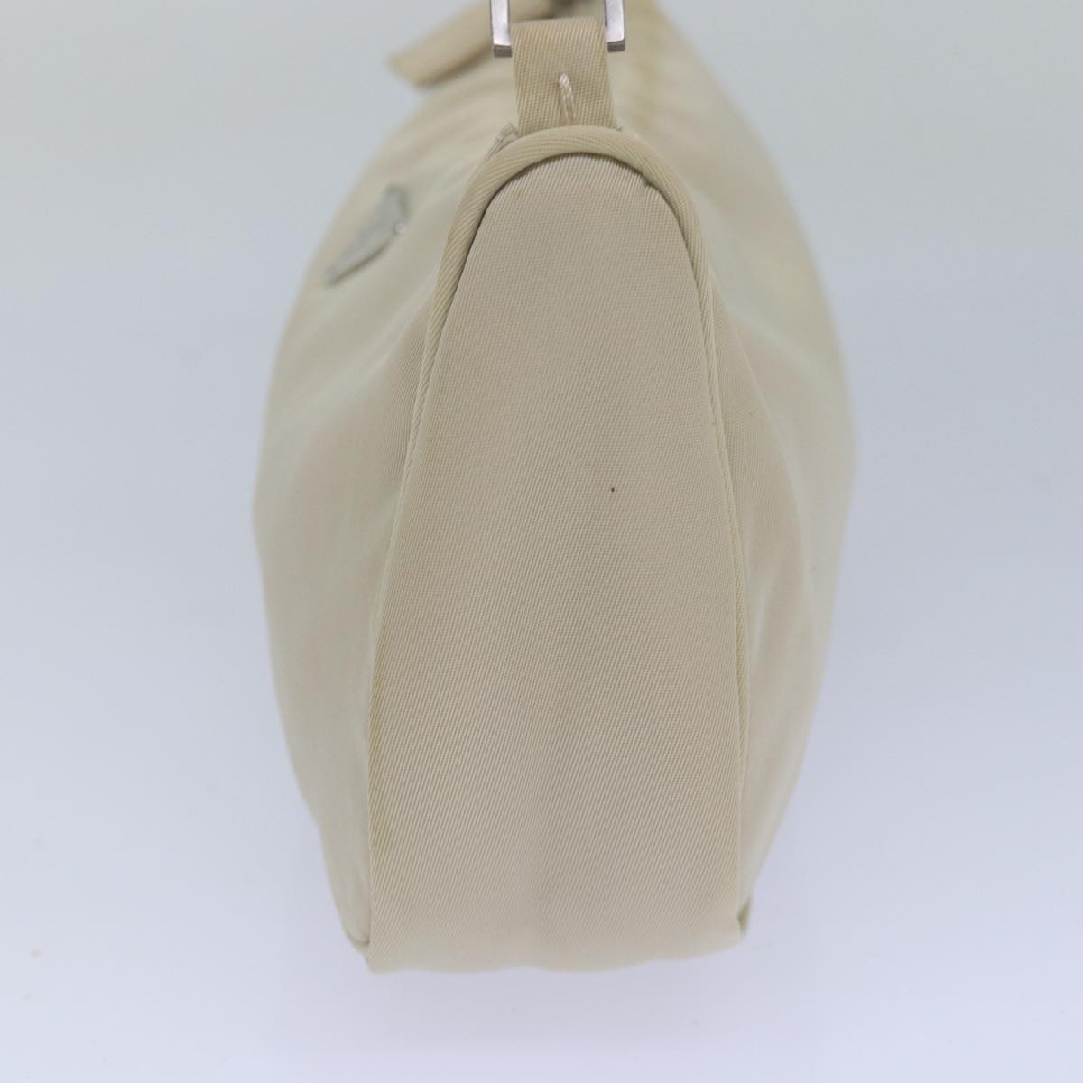 PRADA Nylon Hand Bag Cream  80077