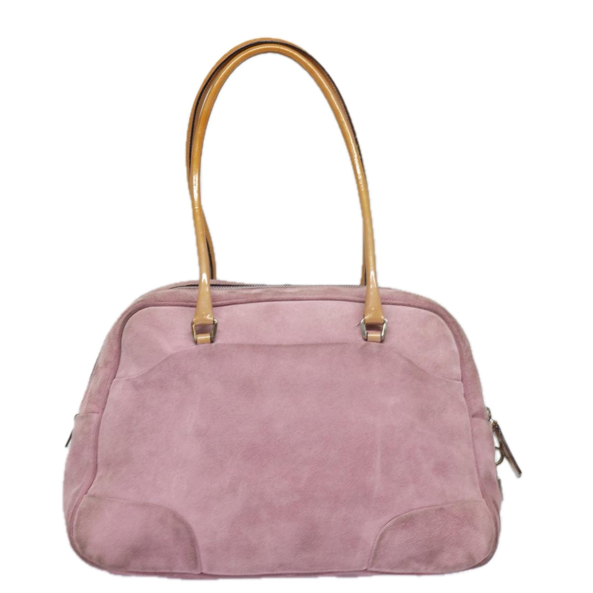 PRADA Suede Shoulder Bag Pink  80091