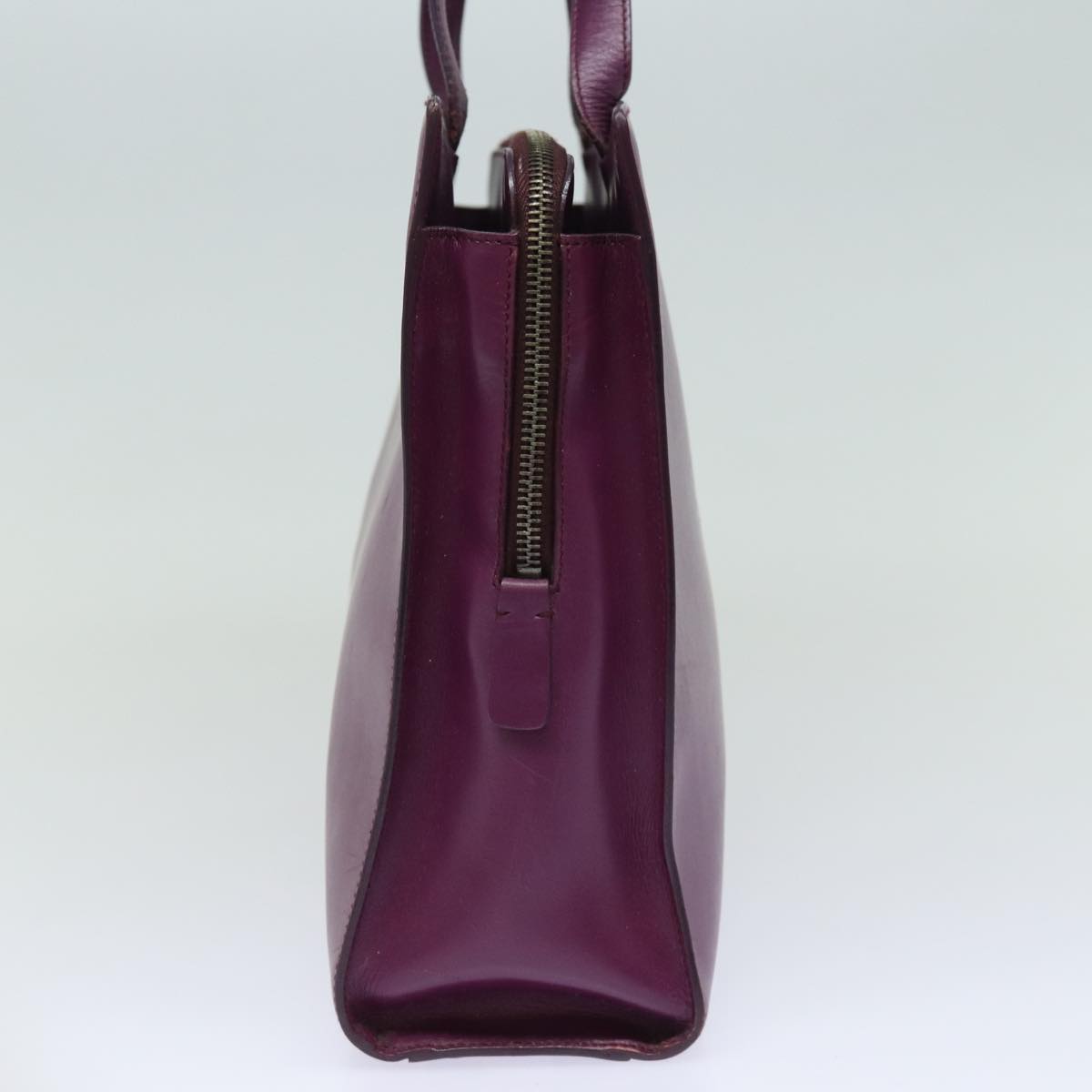 PRADA Leather Hand Bag Purple  80093