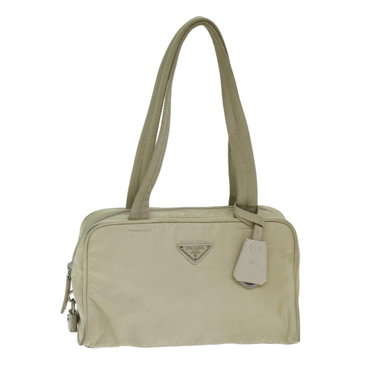 PRADA Nylon Shoulder Bag Beige  80094