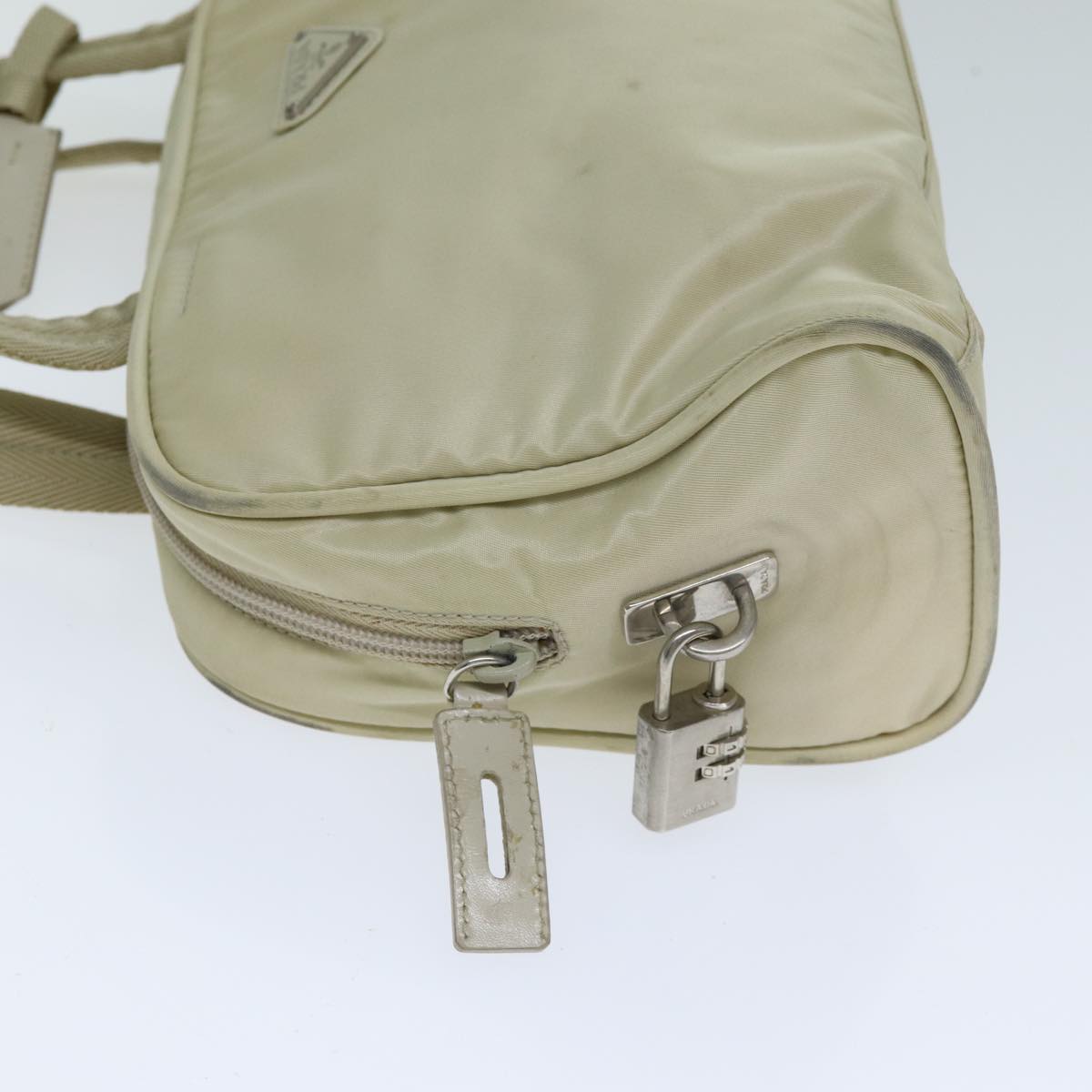 PRADA Nylon Shoulder Bag Beige  80094