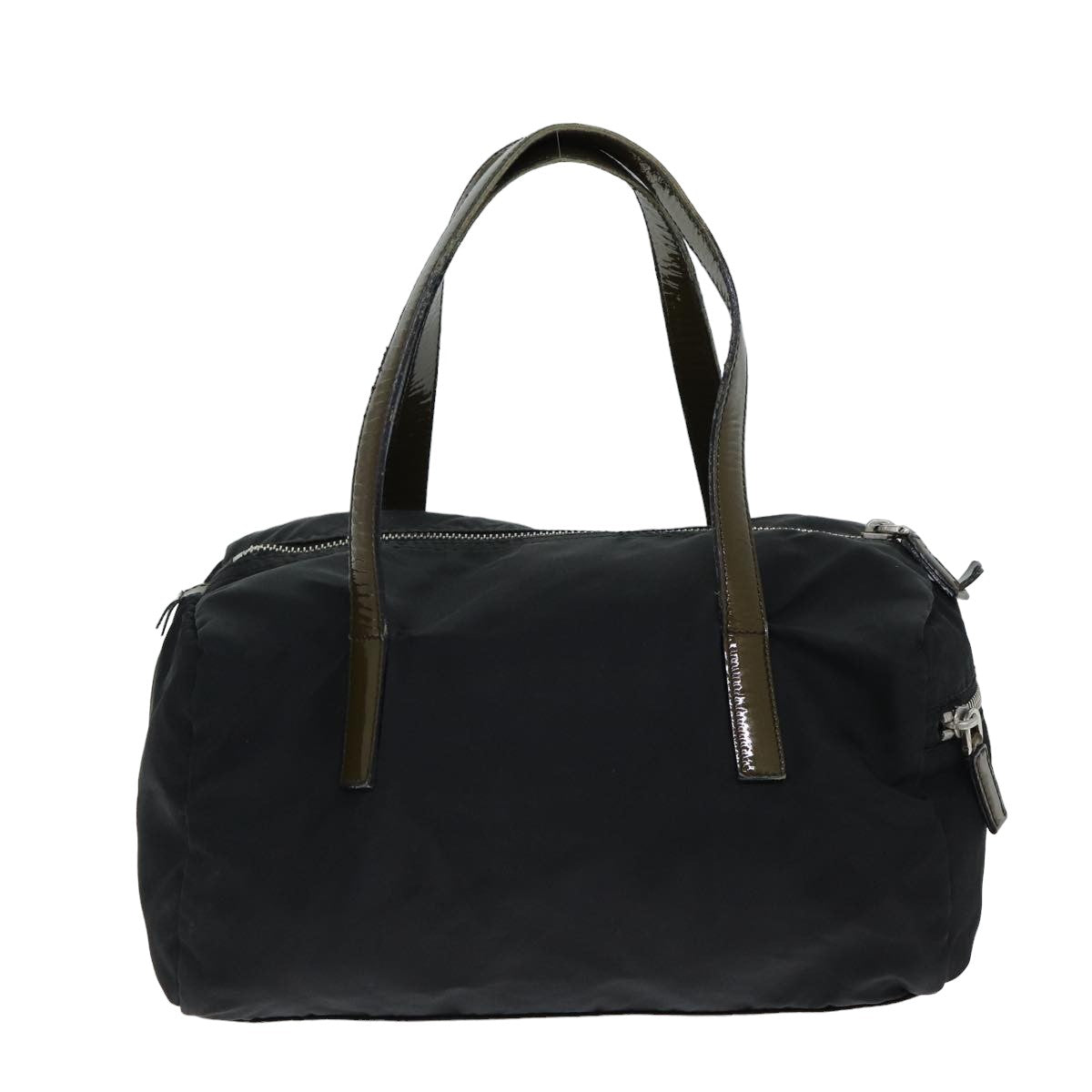 PRADA Nylon Hand Bag Black  80095