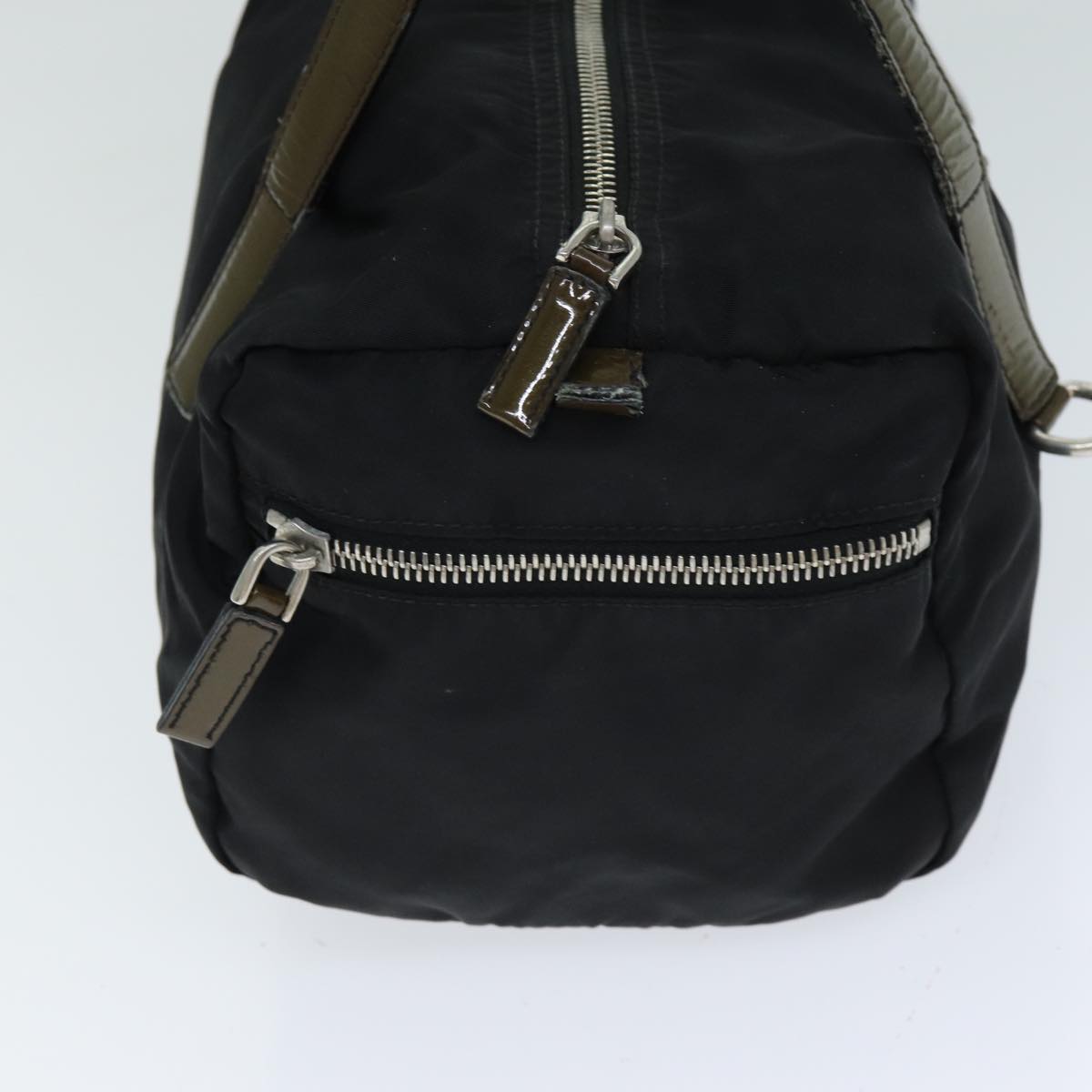 PRADA Nylon Hand Bag Black  80095