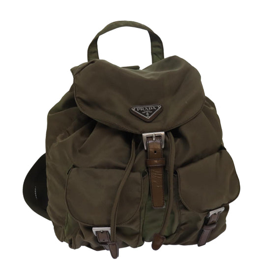 PRADA Nylon Backpack Khaki  80100