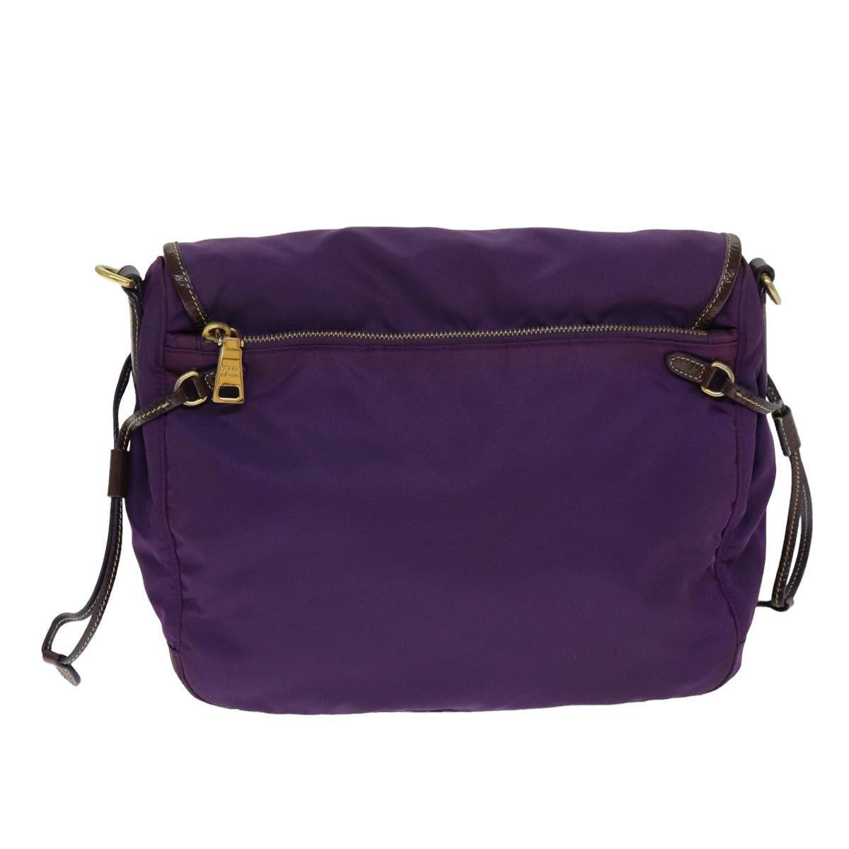 PRADA Nylon Shoulder Bag Purple  80101