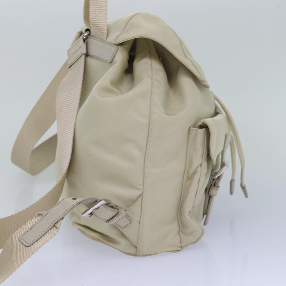 PRADA Nylon Backpack White  80102