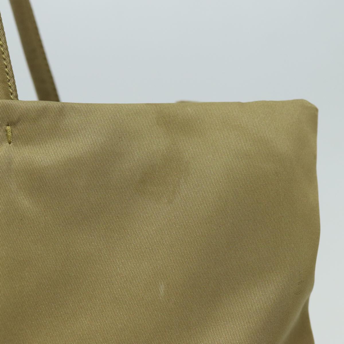 PRADA Nylon Hand Bag Khaki  80103