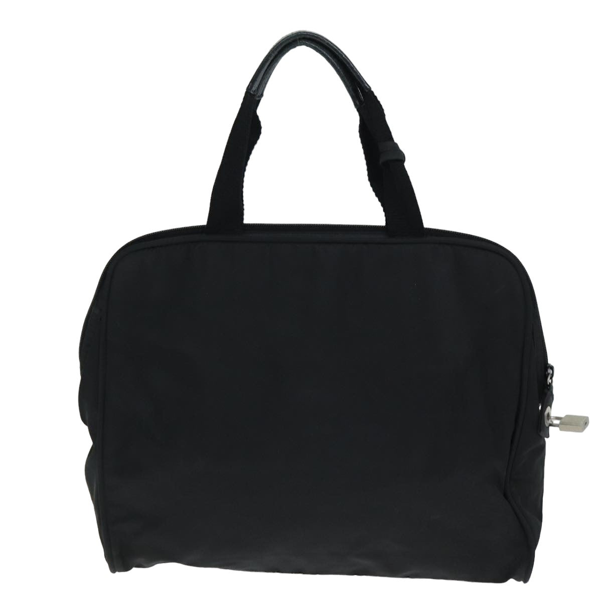 PRADA Nylon Hand Bag Black  80106