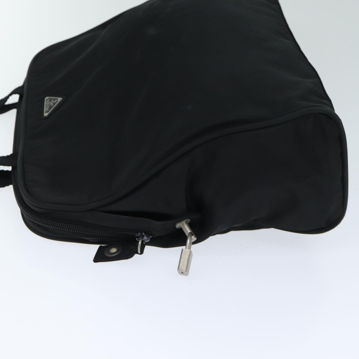 PRADA Nylon Hand Bag Black  80106