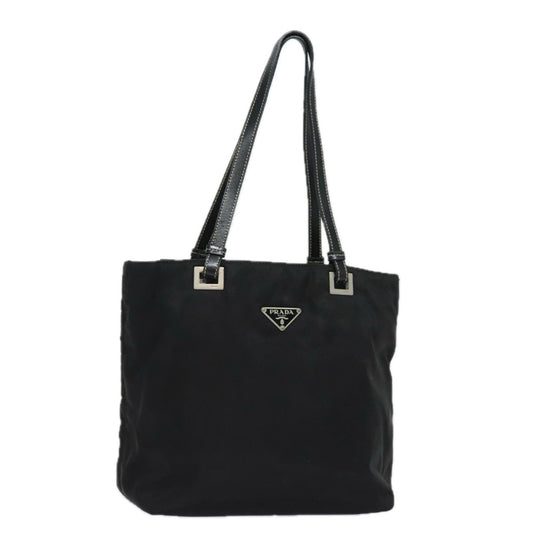 PRADA Nylon Hand Bag Black  80108