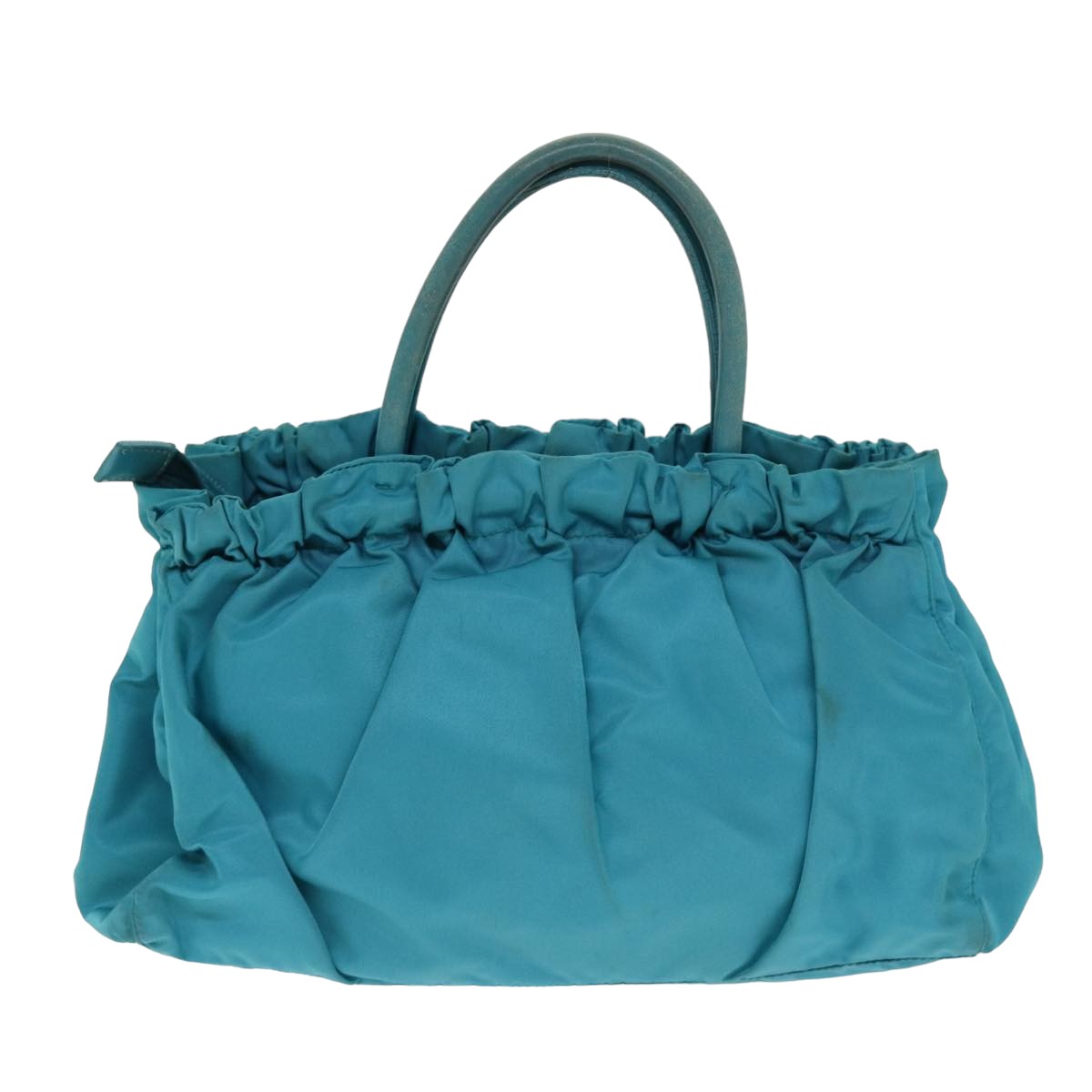 PRADA Nylon 2 Way Hand Bag Turquoise Blue  80110