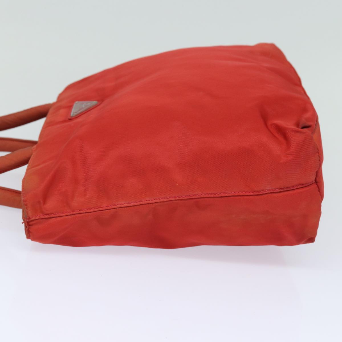 PRADA Nylon Hand Bag Red  80112