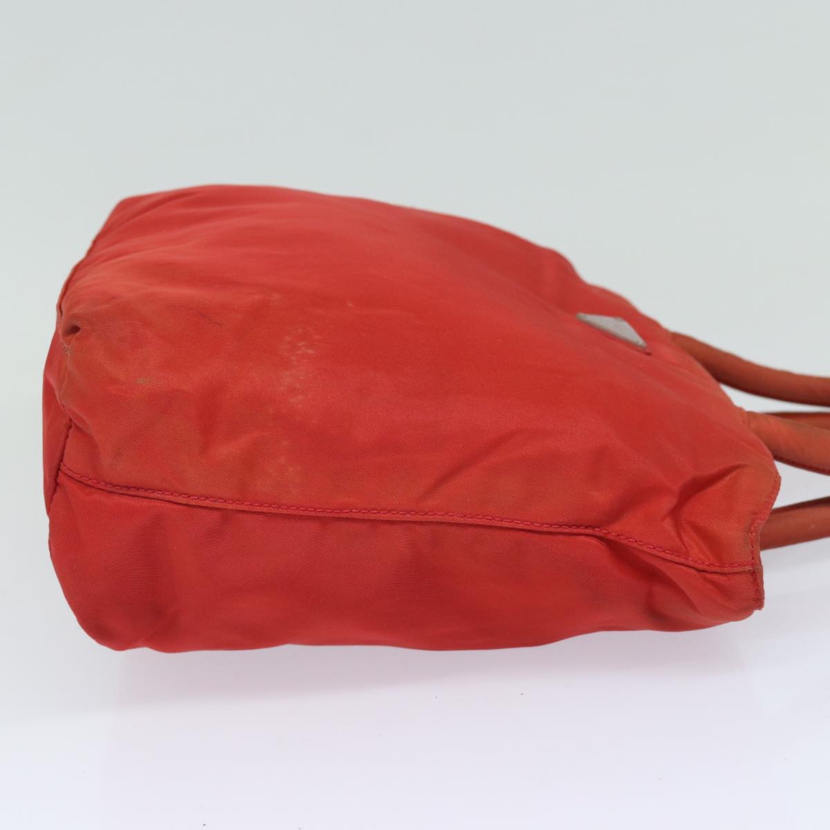 PRADA Nylon Hand Bag Red  80112