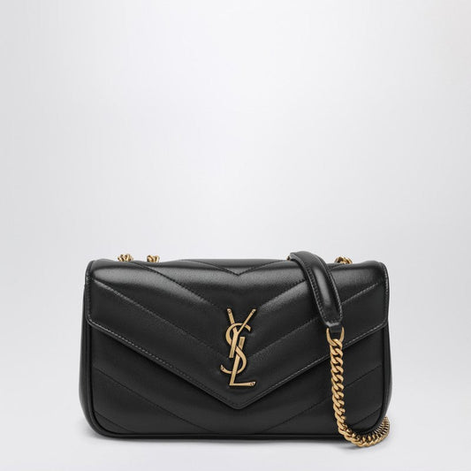 Saint Laurent Small Loulou Bag In Black Leather Women