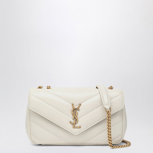 Saint Laurent Loulou Small Bag White Leather Women