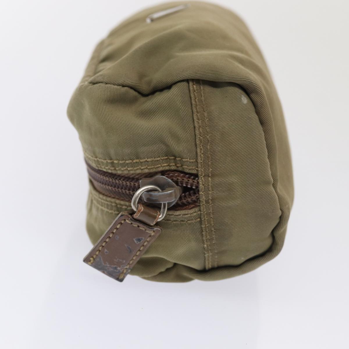 PRADA Pouch Nylon Beige  80182