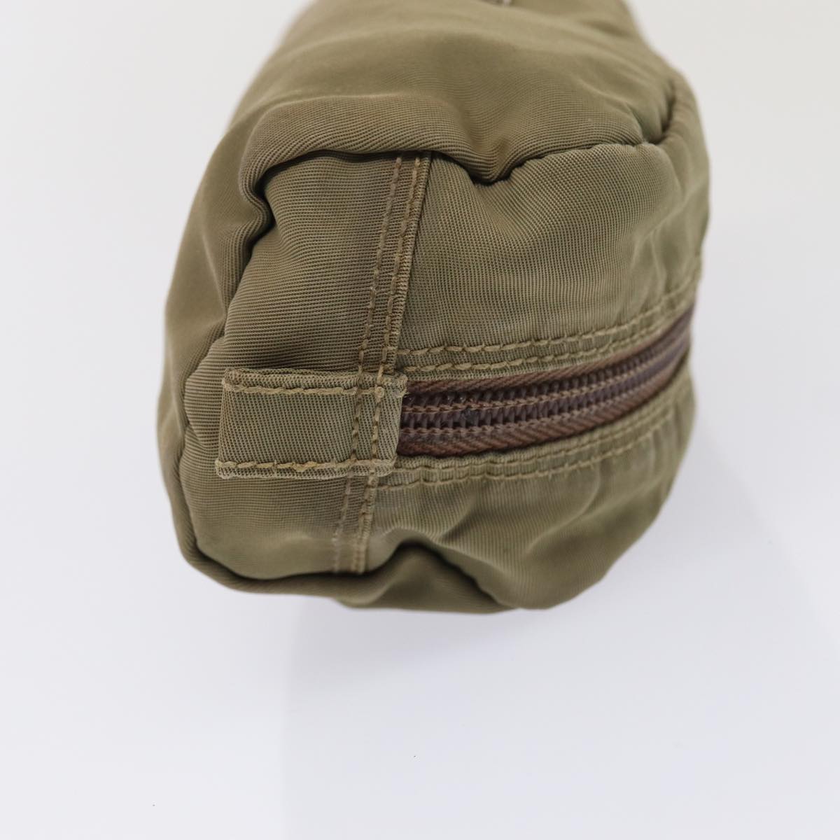 PRADA Pouch Nylon Beige  80182