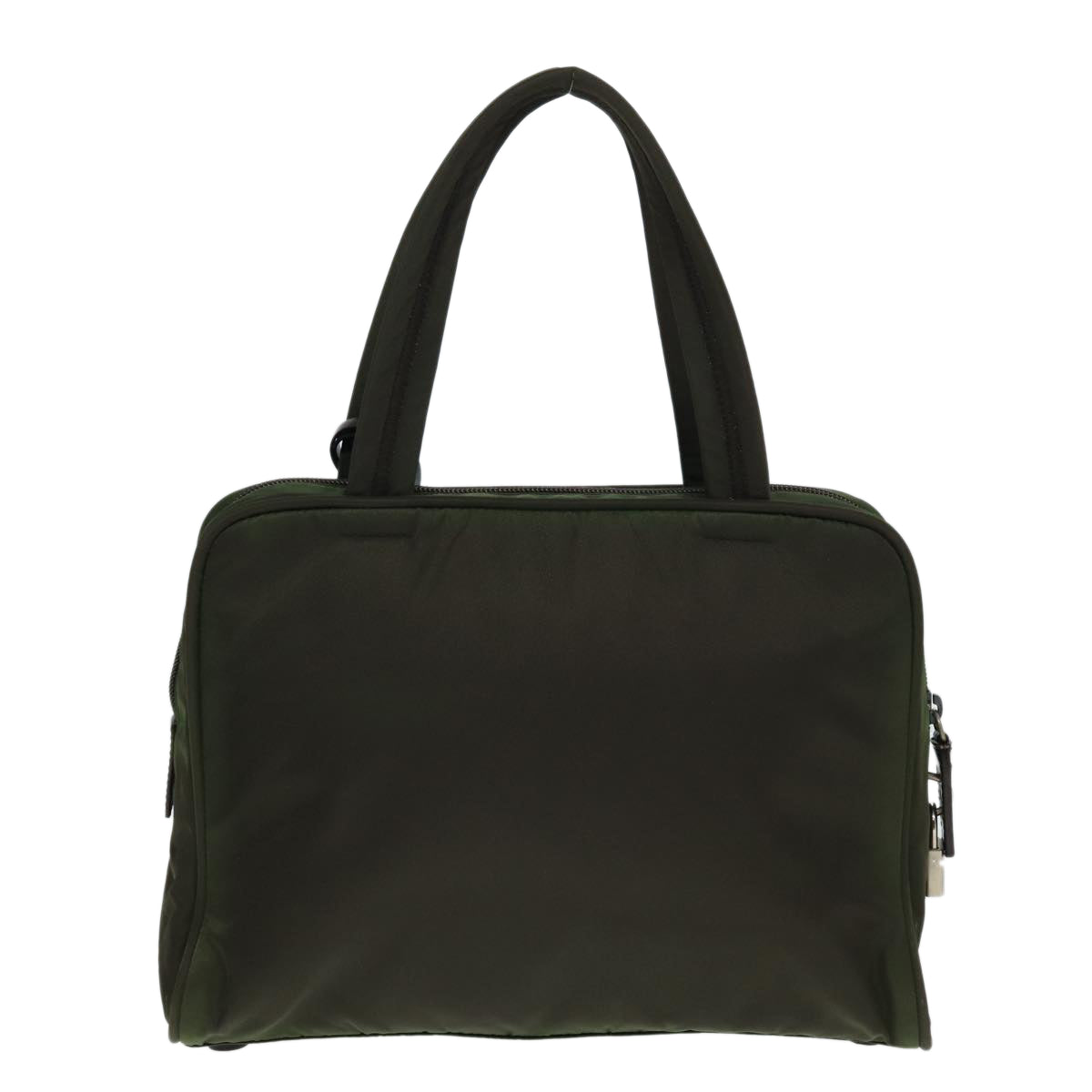 PRADA Hand Bag Nylon Khaki  80187