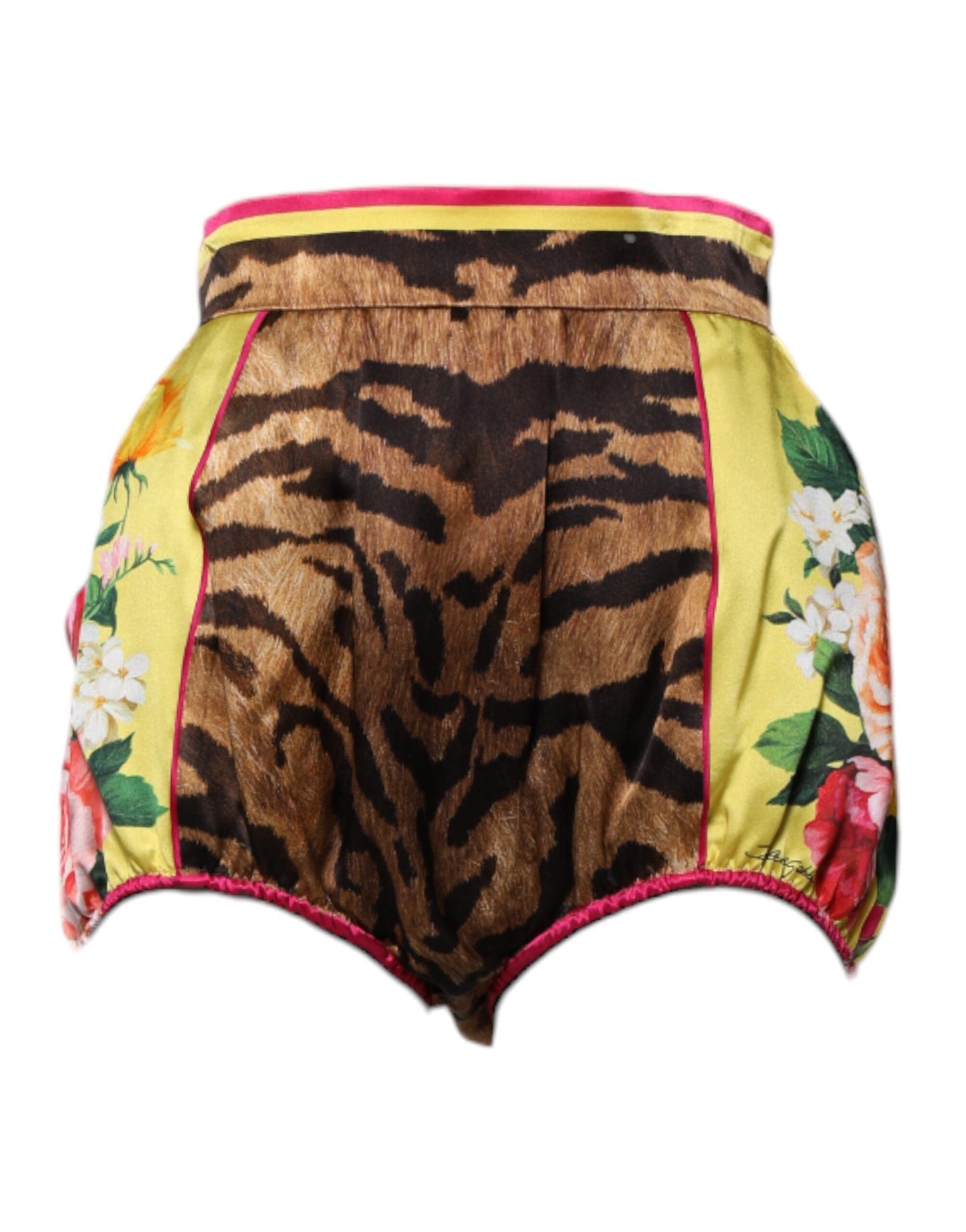 Dolce & Gabbana Multicolor Floral High Waist Hot Pants Women's Shorts