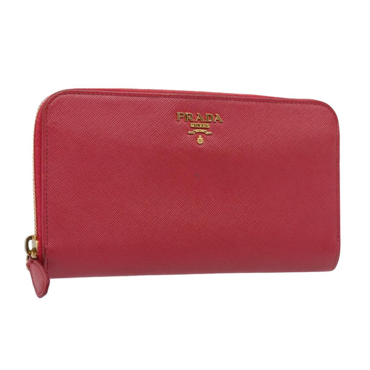 PRADA Long Wallet Safiano leather Pink  80203