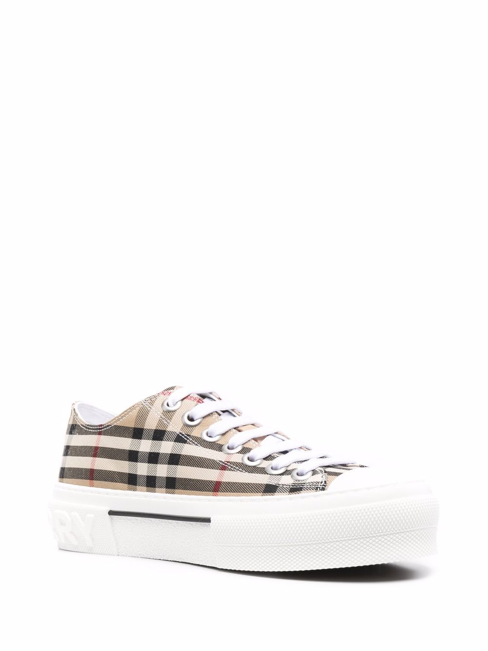 BURBERRY Printed Canvas Sneakers for Women