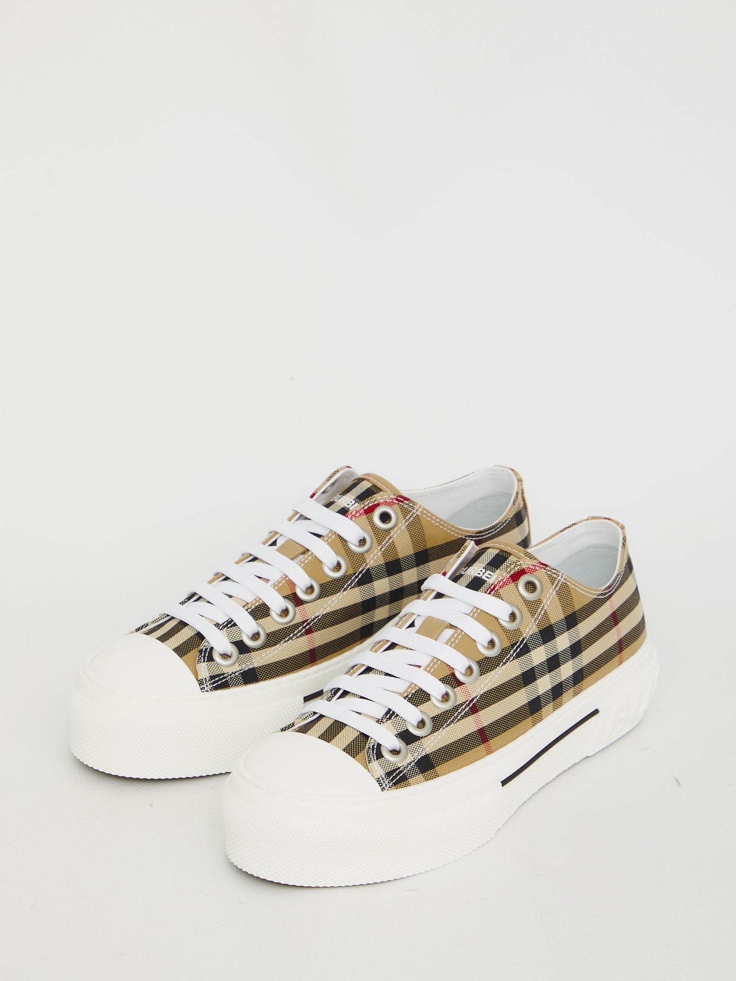 BURBERRY Printed Canvas Sneakers for Women