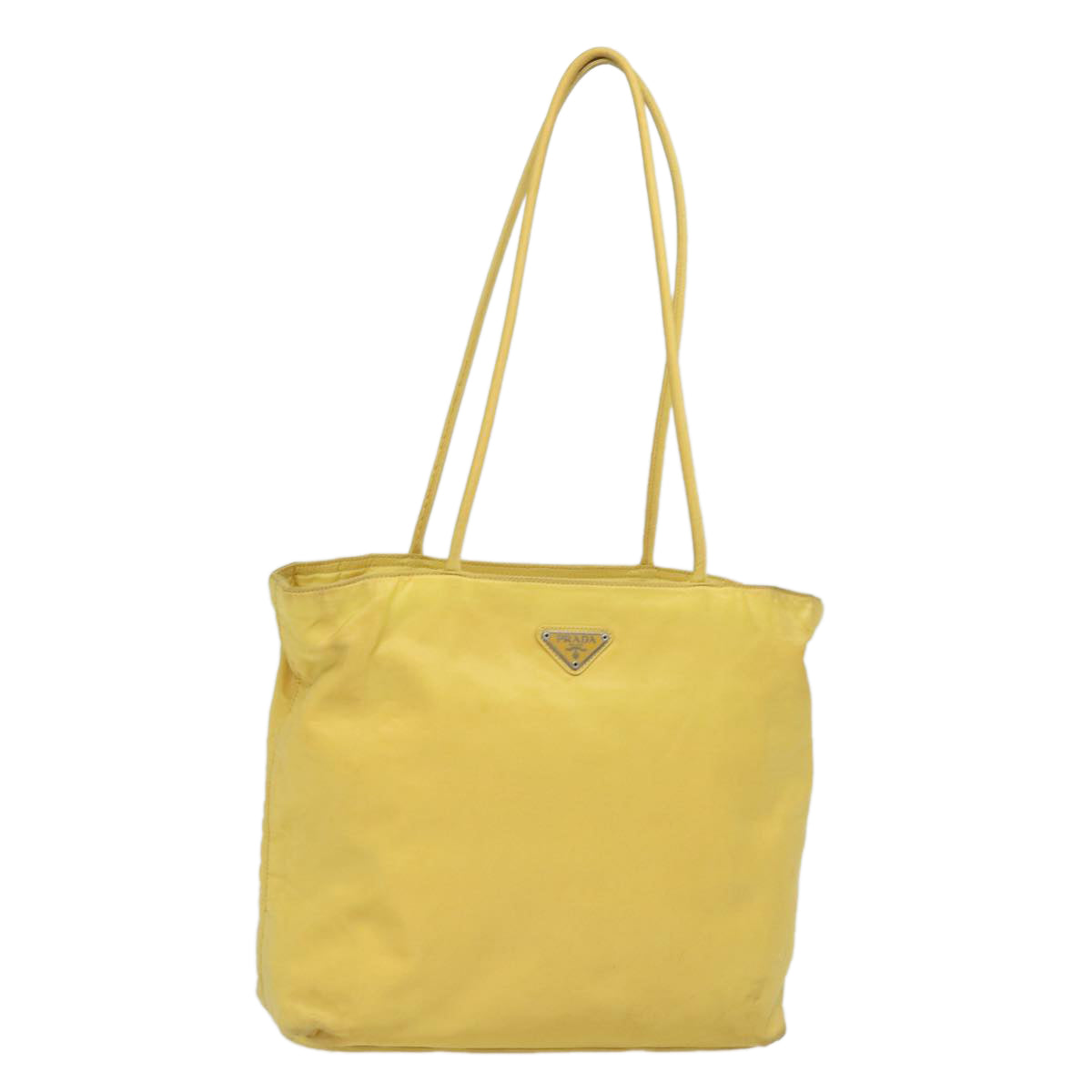 PRADA Tote Bag Nylon Yellow  80566