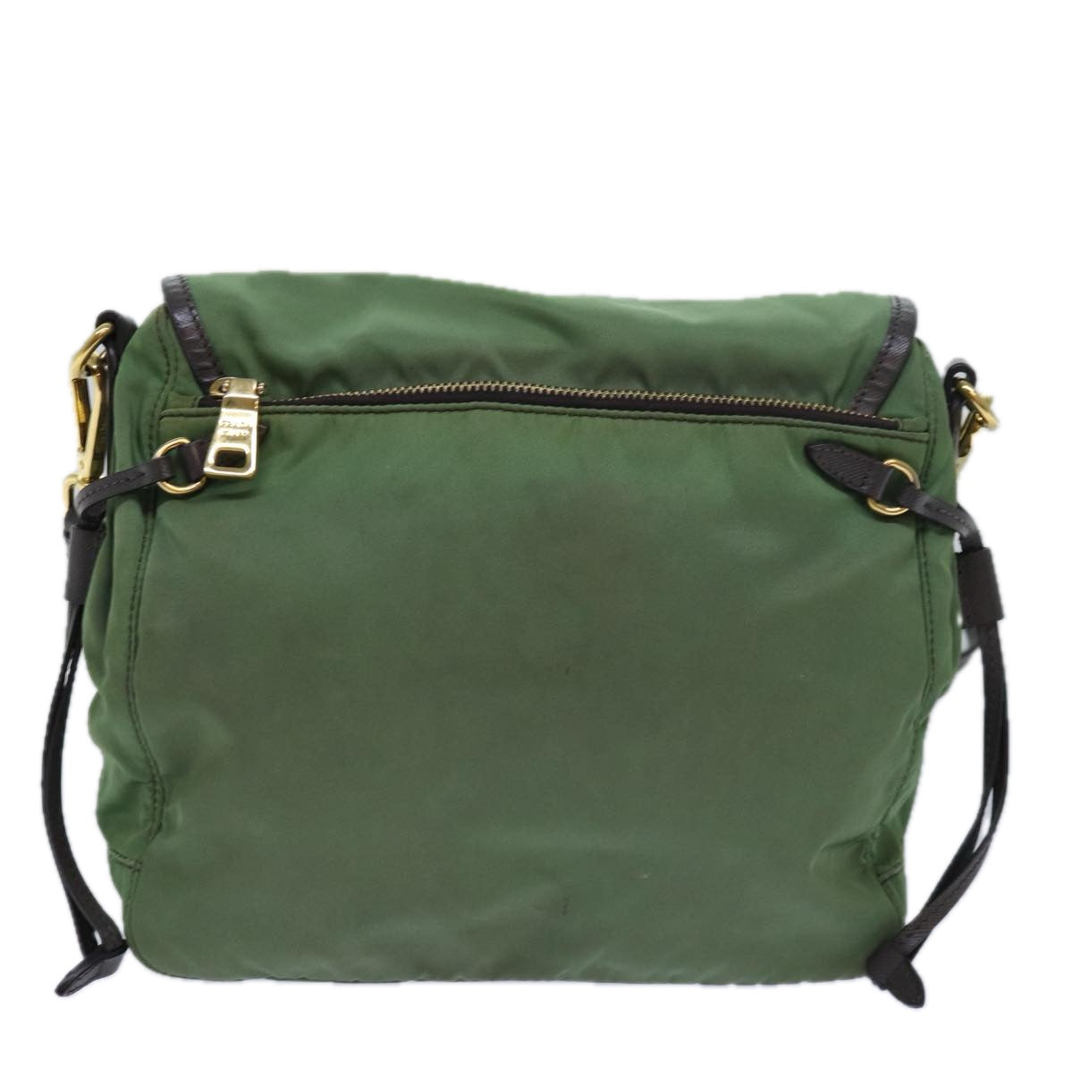 PRADA Shoulder Bag Nylon Khaki  80568