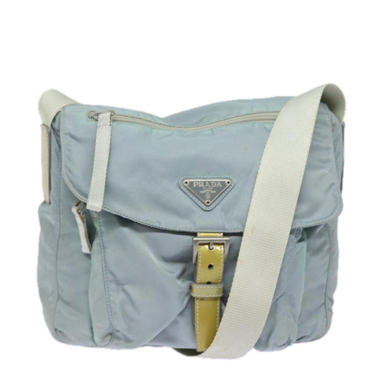 PRADA Shoulder Bag Nylon Light Blue  80574