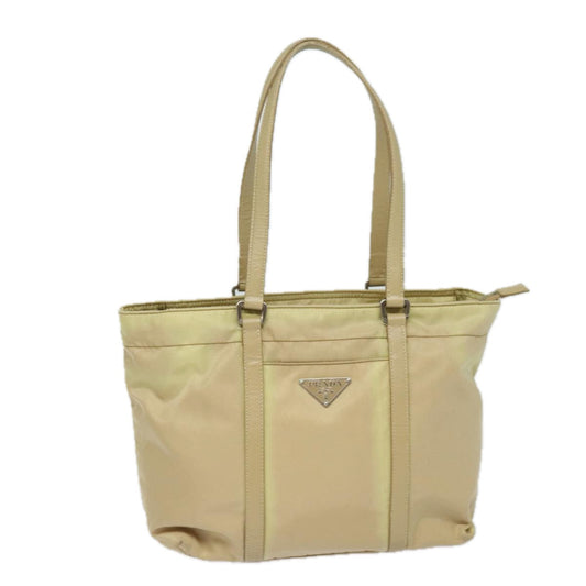 PRADA Tote Bag Nylon Beige  80575