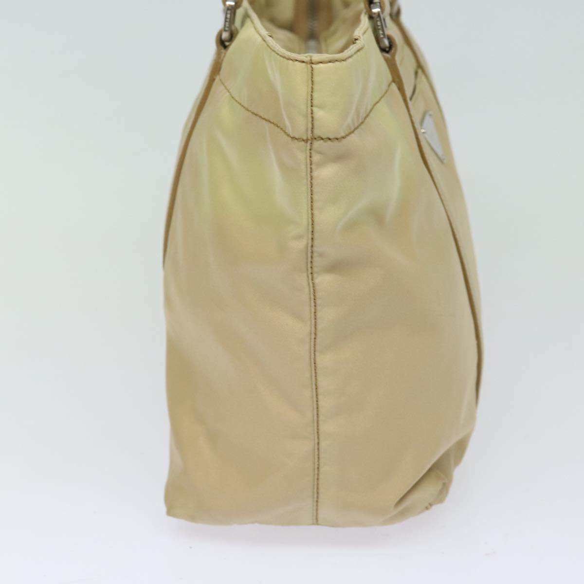 PRADA Tote Bag Nylon Beige  80575