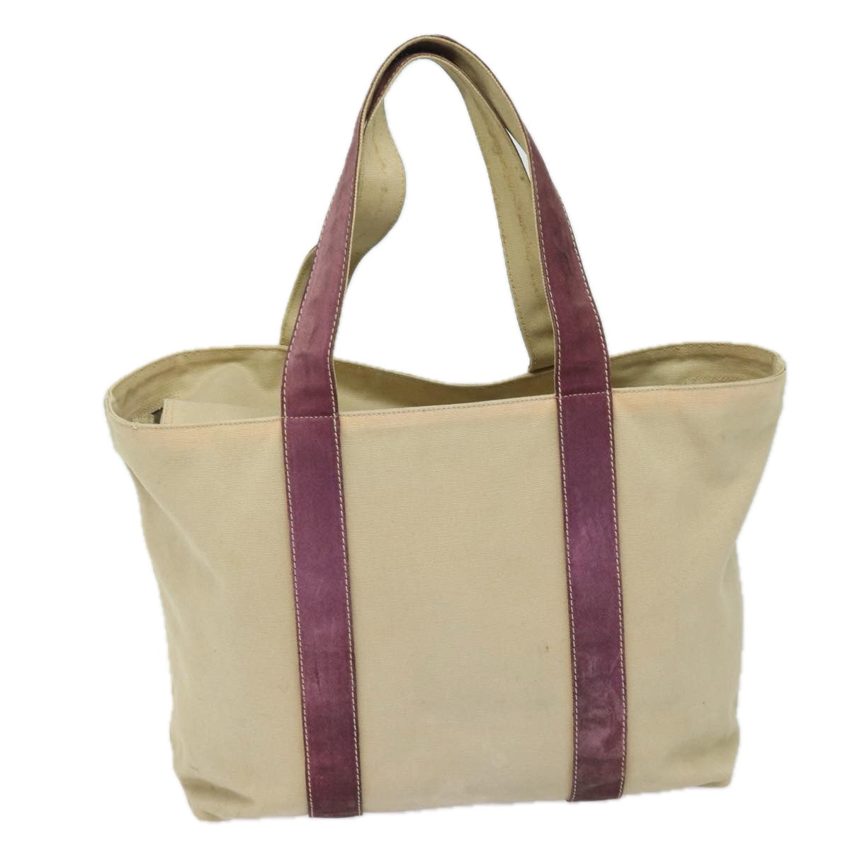 PRADA Tote Bag Canvas Beige  80576