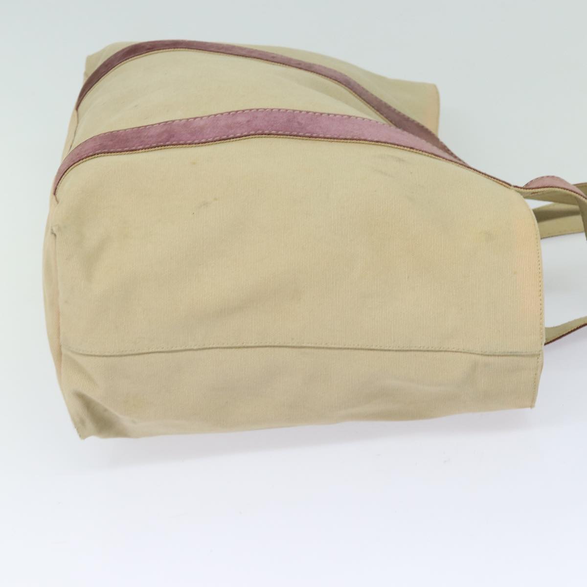 PRADA Tote Bag Canvas Beige  80576