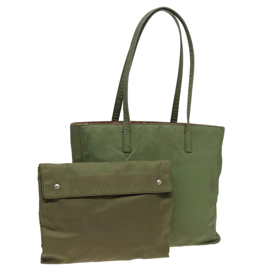 PRADA Tote Bag Nylon Khaki  80577