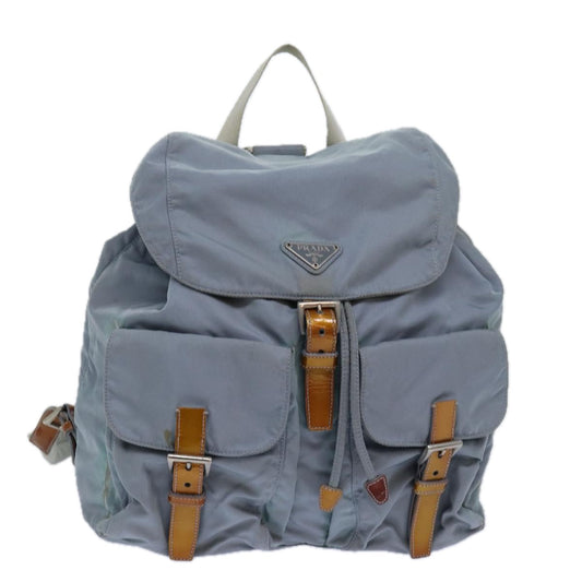 PRADA Backpack Nylon Blue  80578