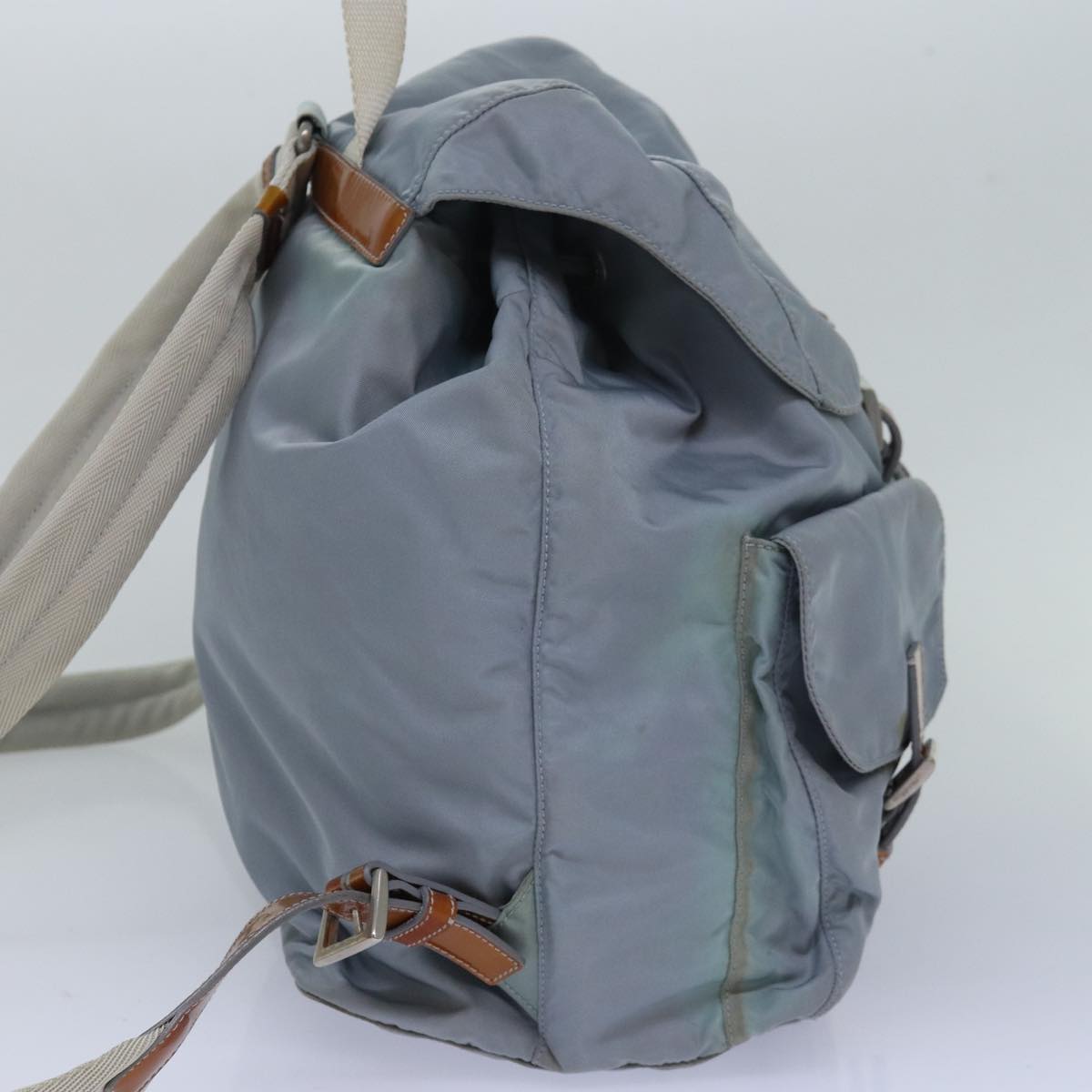 PRADA Backpack Nylon Blue  80578