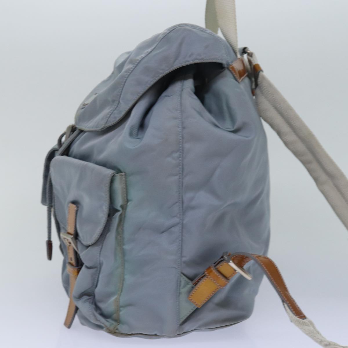 PRADA Backpack Nylon Blue  80578