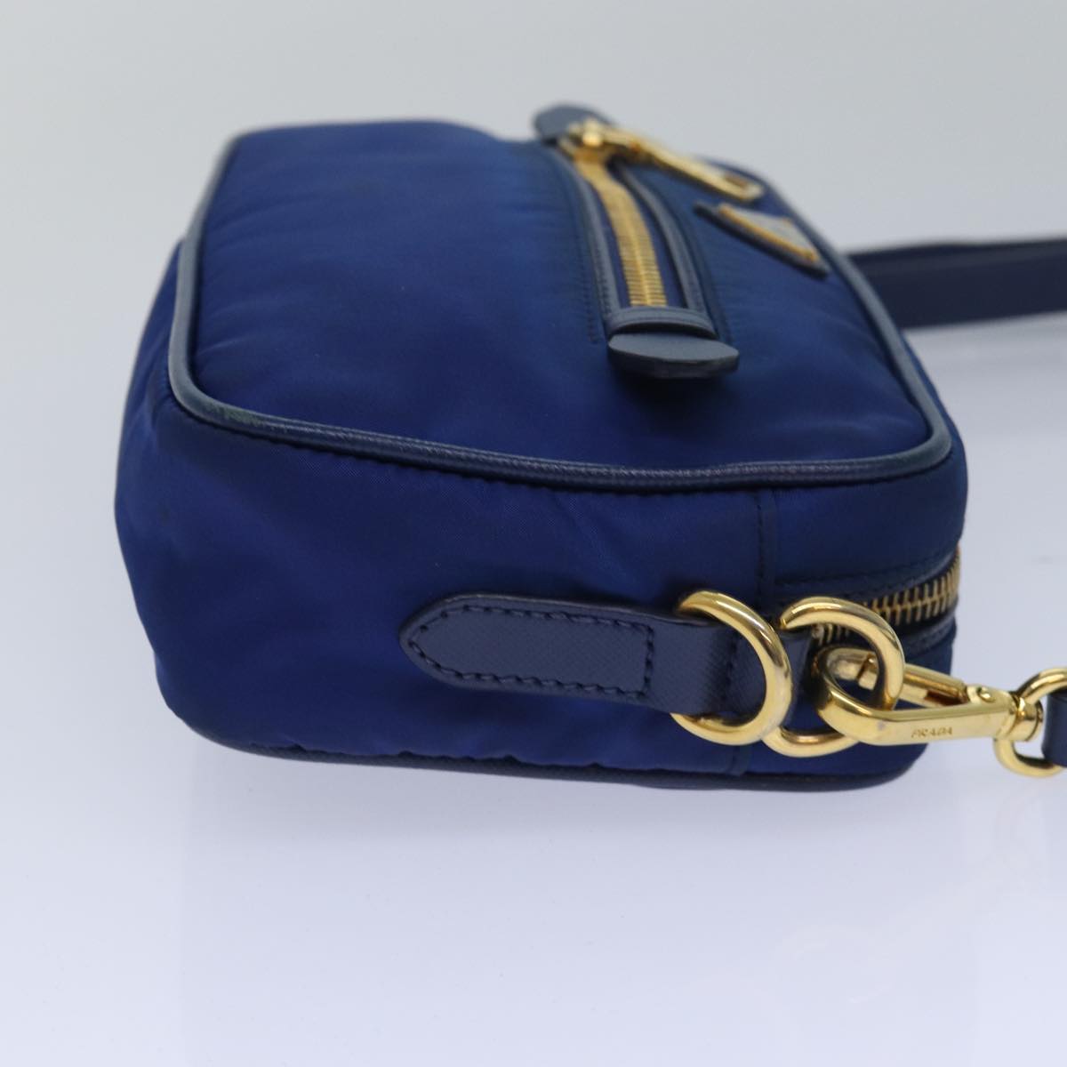 PRADA Shoulder Bag Nylon Blue  80581