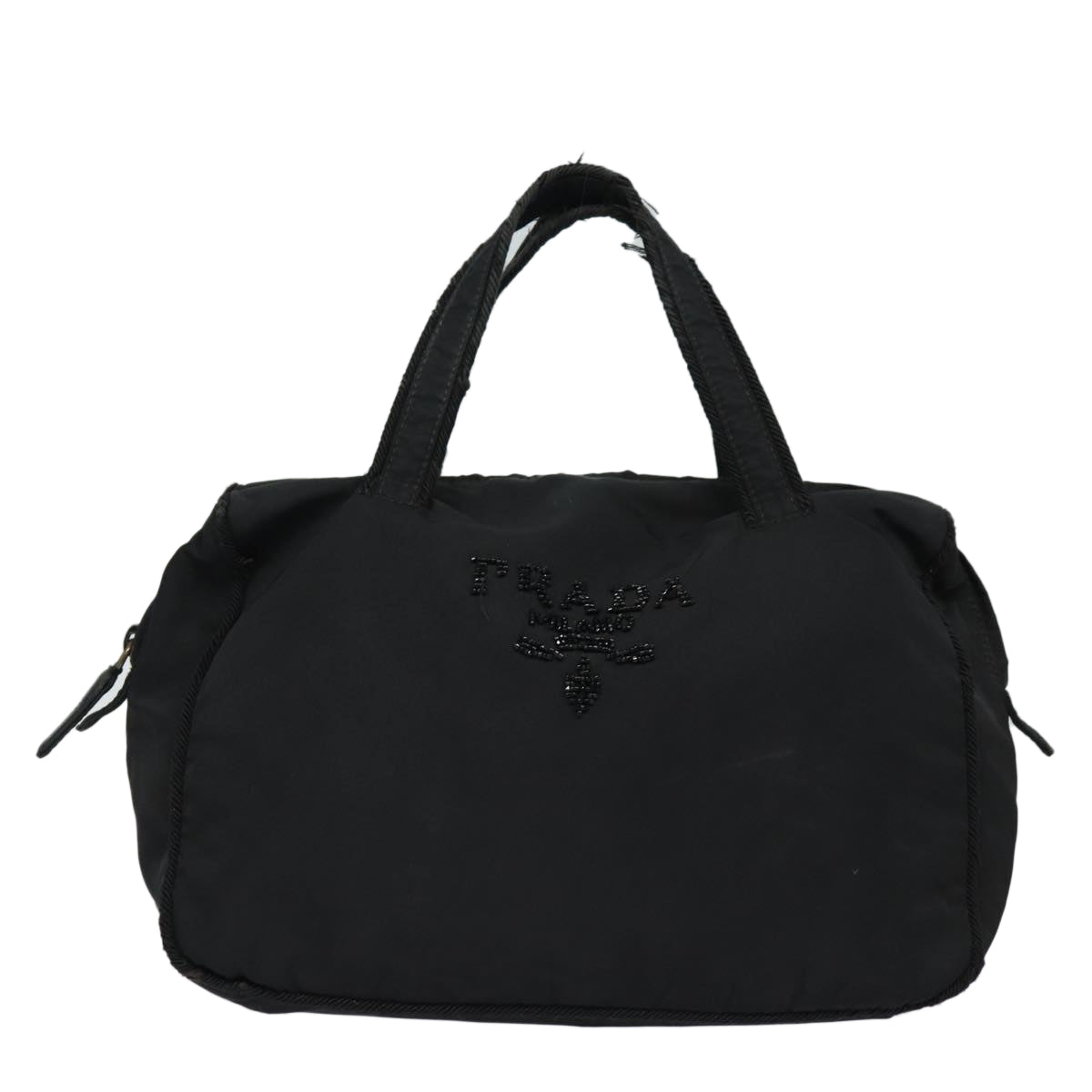 PRADA Hand Bag Nylon Black  80618