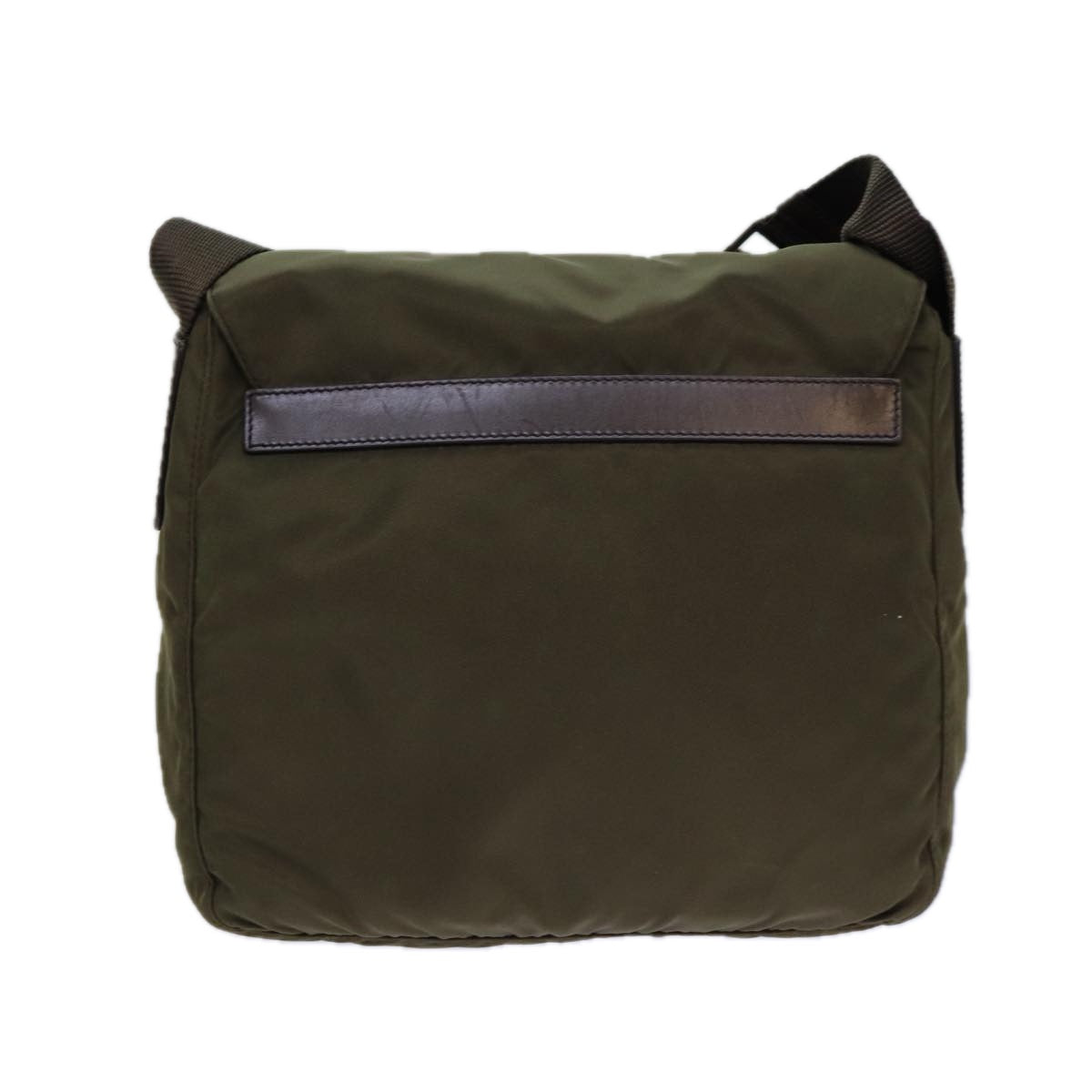 PRADA Shoulder Bag Nylon Khaki  80620