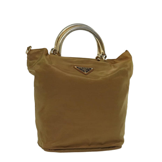 PRADA Shoulder Bag Nylon Brown  80621