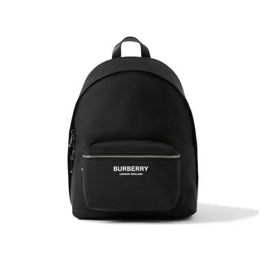BURBERRY Technical Fabric Backpack with Logo - 30.5 cm Width