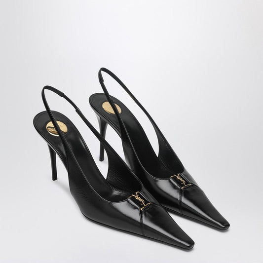 Saint Laurent Black Babylon Breteuil Slingback With Décolleté Women