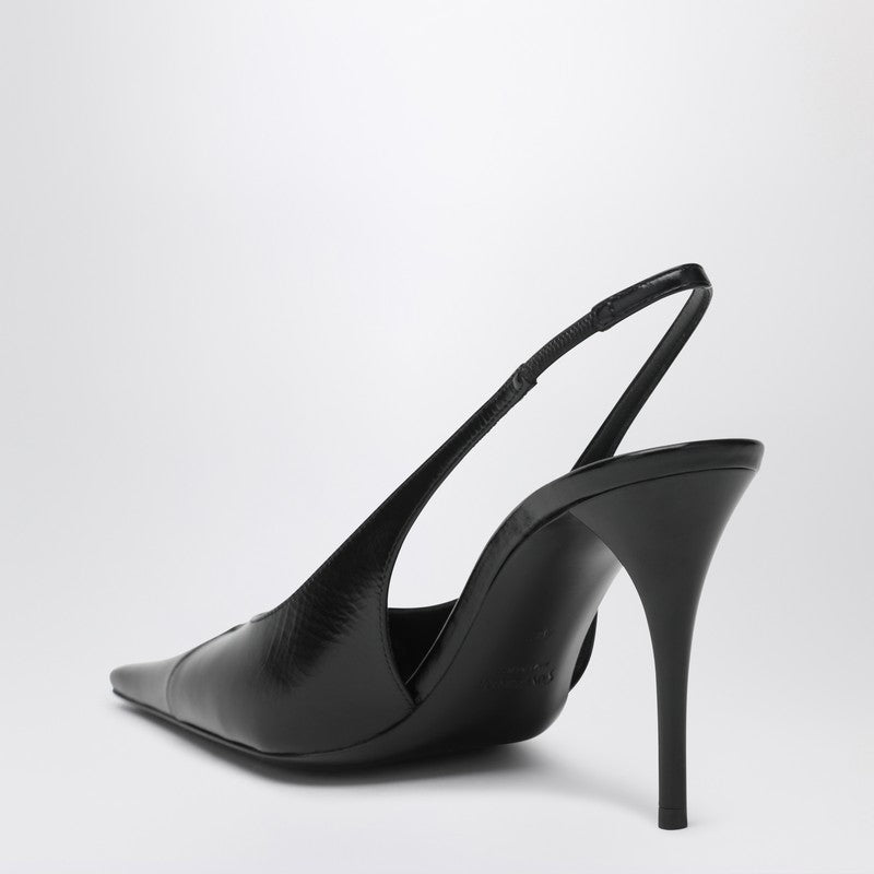Saint Laurent Black Babylon Breteuil Slingback With Décolleté Women