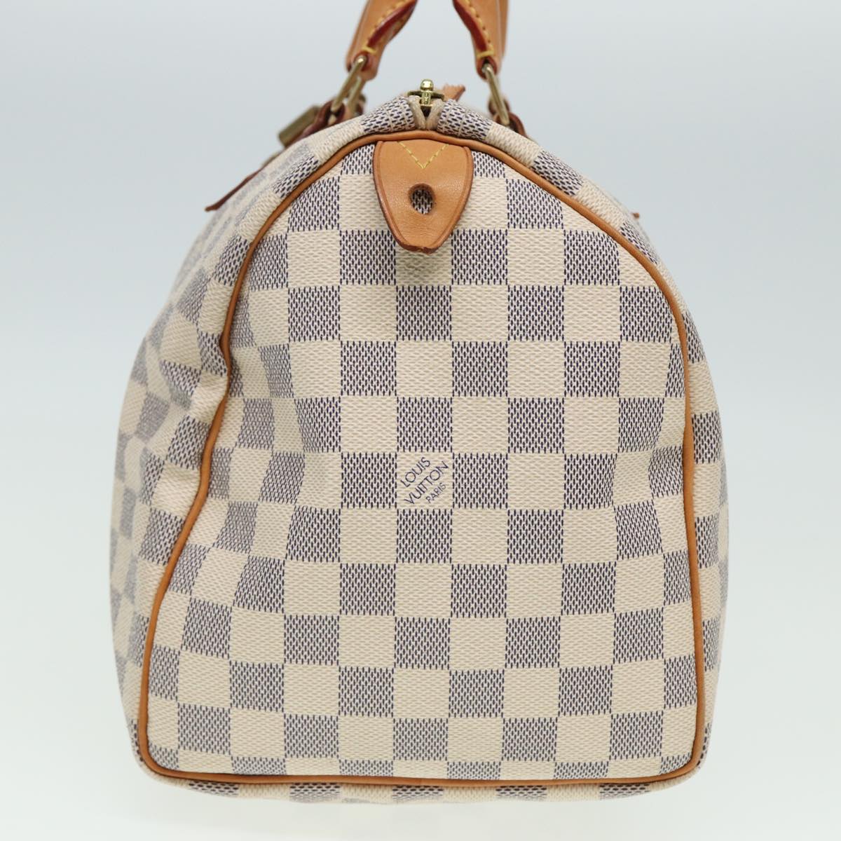 LOUIS VUITTON Damier Azur Speedy 30 Hand Bag N41533 LV 80702