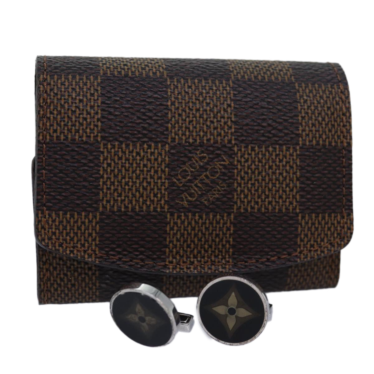 LOUIS VUITTON Damier Ebene Cuff Case Cuffs M30964 LV 80714