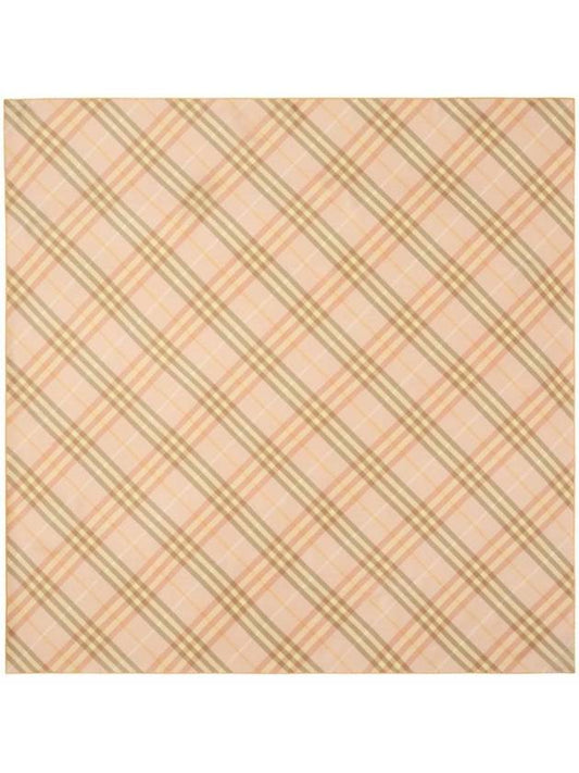 Burberry Check Silk Scarf Tea Cup