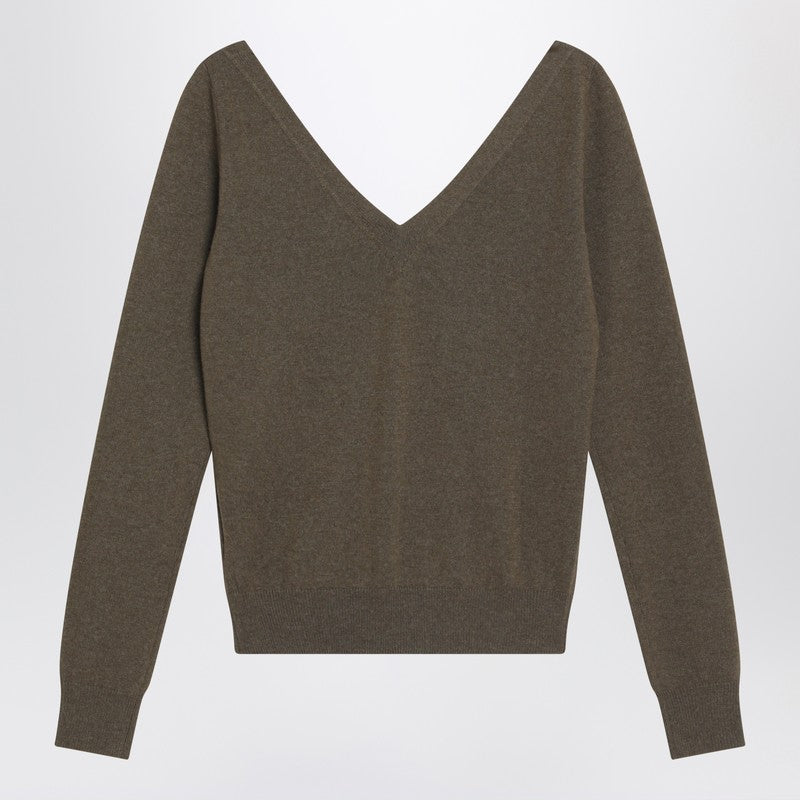 Saint Laurent Khaki Cashmere Sweater Women