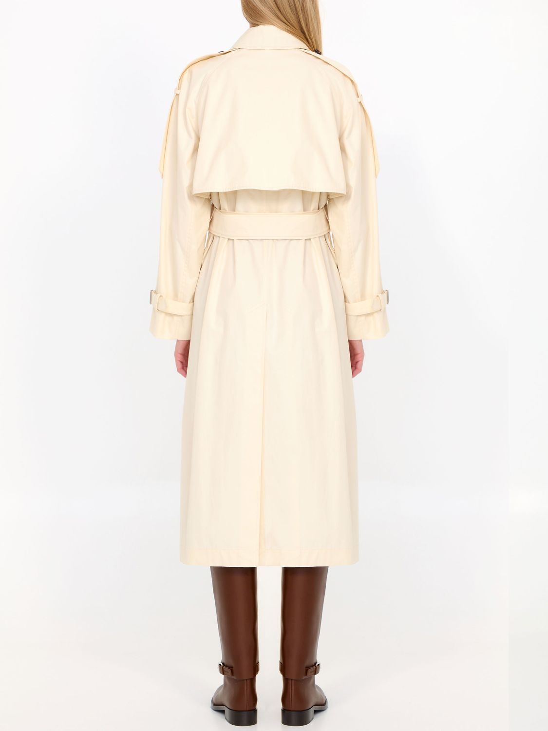 BURBERRY Cotton Double-Breasted Trenchcoat for Women - Mini Length