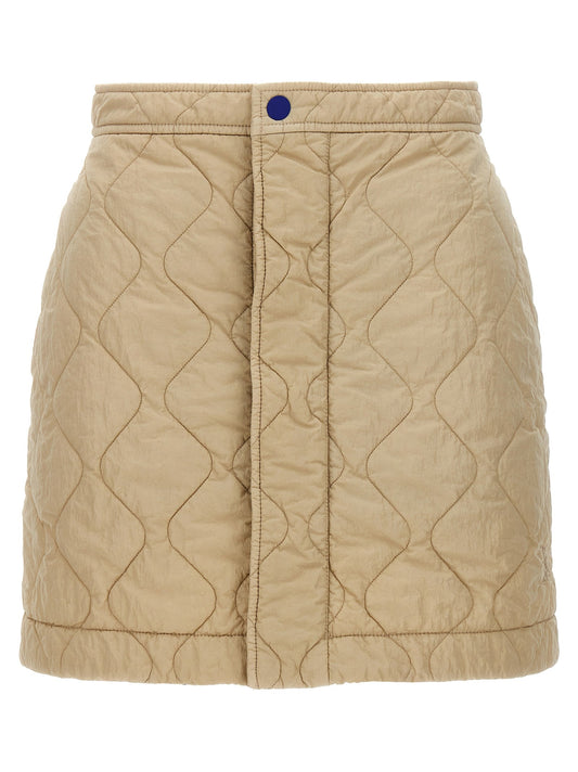 Burberry Women Quilted Nylon Skirt